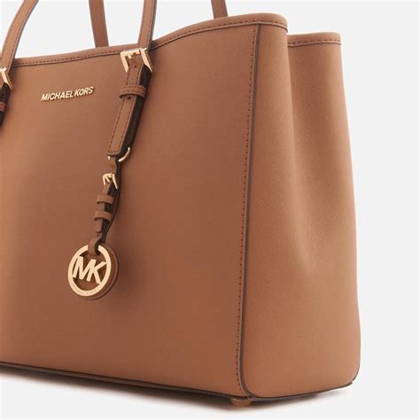 michael kors jet set leather tote luggage|Michael Kors airplane print bag.